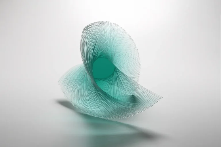 Niyoko Ikuta Ku-161 (Free Essence-161) 2022, Cut, laminated sheet glass