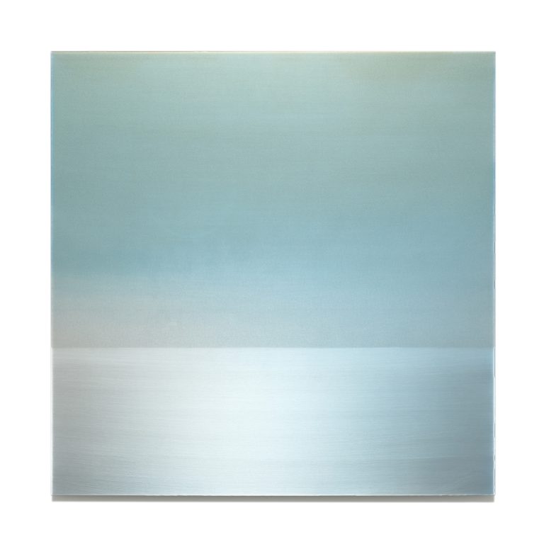 Miya Ando《Mizuiro (Clear Water Blue), Midsummer, Nioi (Color Diffusion)》(2026)
Pigment on aluminum 76.2 x 76.2 cm
Image courtesy of Sundaram Tagore Gallery