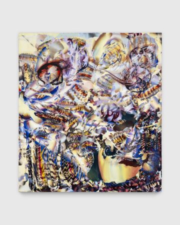 Lauren Quin, 
Sawtooth Wave, 2026, 
oil on canvas, 
60" × 54" (152.4 cm × 137.2 cm), 
#99738, 
Alt # LQ1199, 
Format of original photography: high res TIFFs.