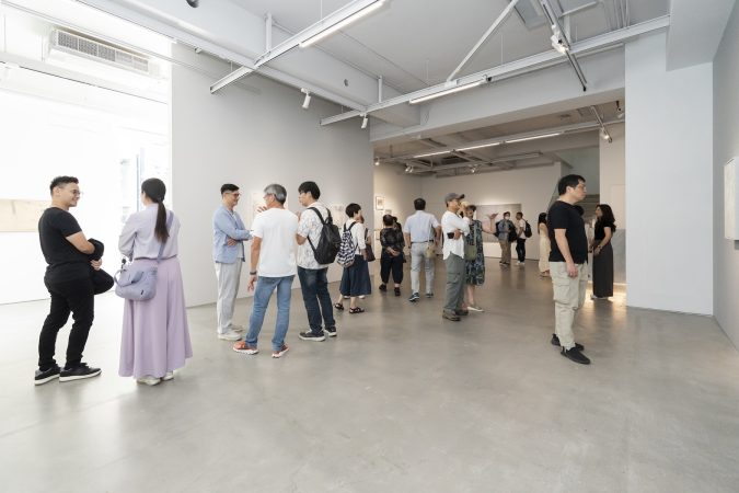 Exhibition opening view at Double Square Gallery