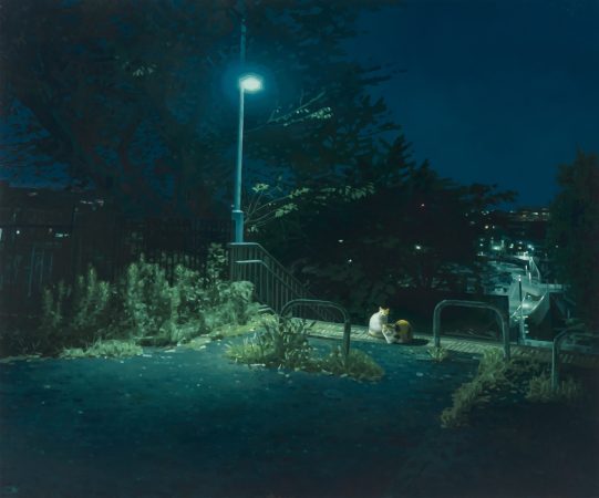 森本啓太 《While the City Sleeps》（2026）
 Acrylic and oil on linen, 162.0 x 194.0 cm