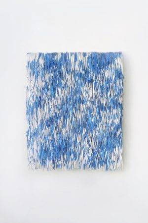 Mia Liu《Blue and White Tarp》（2022）
ILFORD Smooth Gloss Photographic Paper on Aluminium Dibond